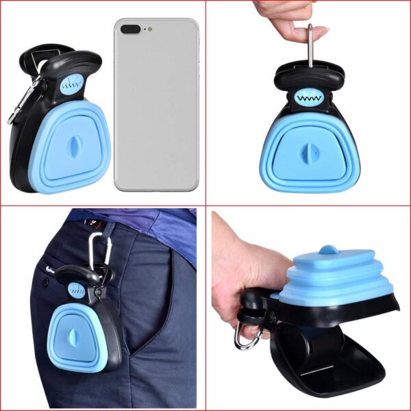 Pet Dog Poop Bag Dispenser Travel Foldable - Image 2