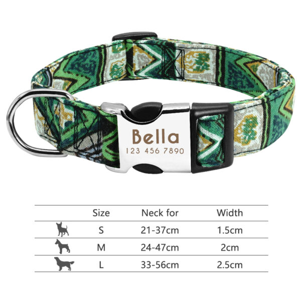 Nylon Personalized Dog Collar, Dogs Cat ID - Image 5