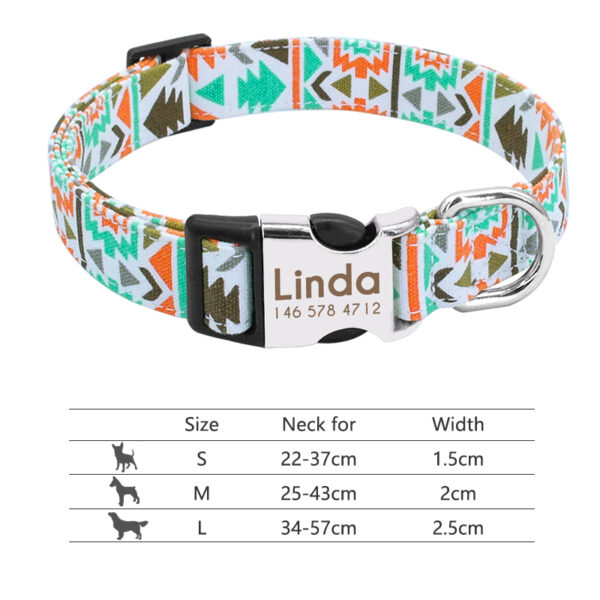 Nylon Personalized Dog Collar, Dogs Cat ID - Image 26