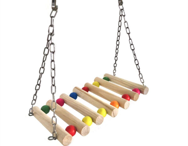Parrot Toy Bird Supplies Colorful Swing Ladder - Image 2