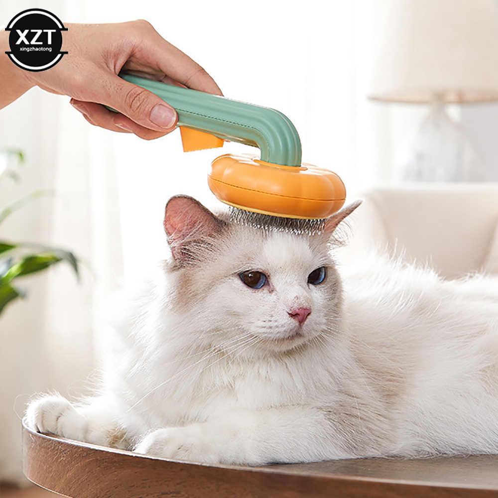 Best Pumpkin Cat Brush Comb For Pet Grooming Removes Loose Underlayers Tangled Hair
