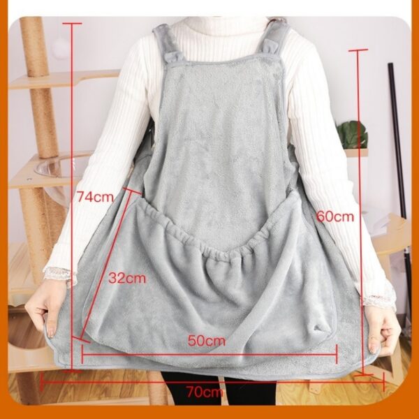 Pet Pet Carrier Apron Outdoor Travel Small Cat Dogs Hanging Chest Bag Cat Sleeping Pocket Winter Plush Pets Carrier Pouch - Image 8