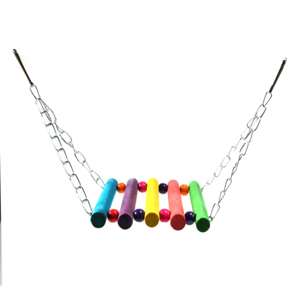 1pcs  Birds Toy Pet Bird Parrot Cockatiel Cage Bird Toys HangingToy Brinquedo Hammock Swing Toy - Image 7