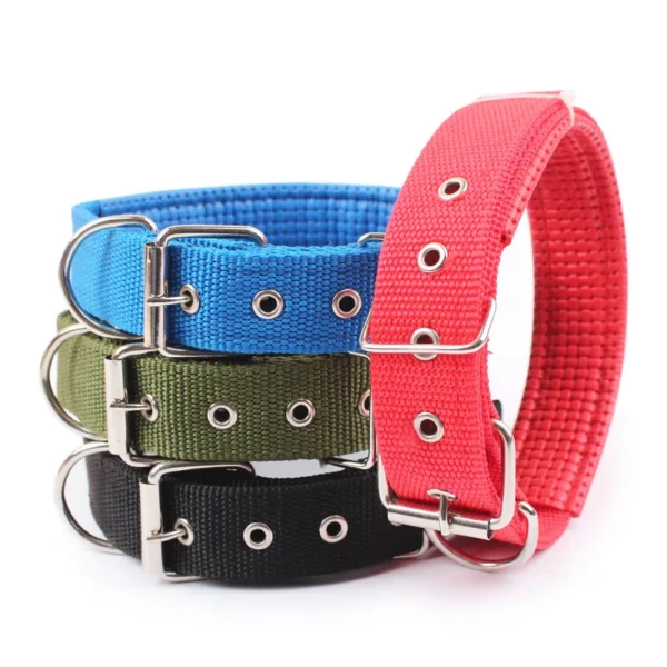 Solid Dog Collars  Nylon Dog Collar For Small Medium Large Dogs Teddy Keji Pitbull Bulldog Beagle - Image 3