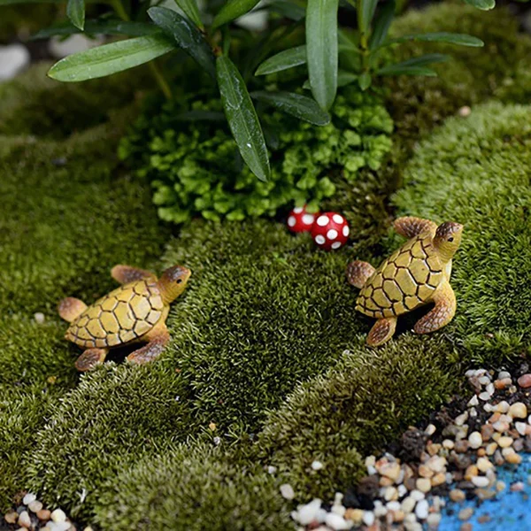 1pcs Aquarium Fish Tank Decor Mini Sea Turtle Model Resin Ornaments Home Landscape Accessories Fine Workmanship Layout Prop - Image 8