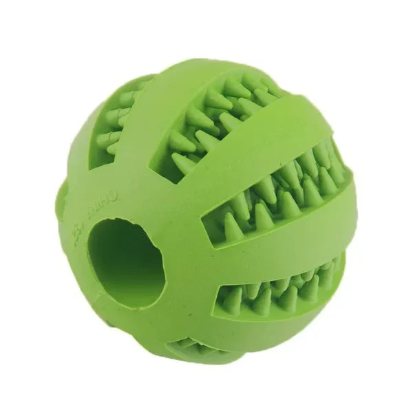 Dog Toy Ball, Nontoxic Bite Resistant Toy Ball for Pet Dogs Puppy Cat, Dog Pet Food Treat Feeder Chew Tooth Cleaning Ball - Image 7