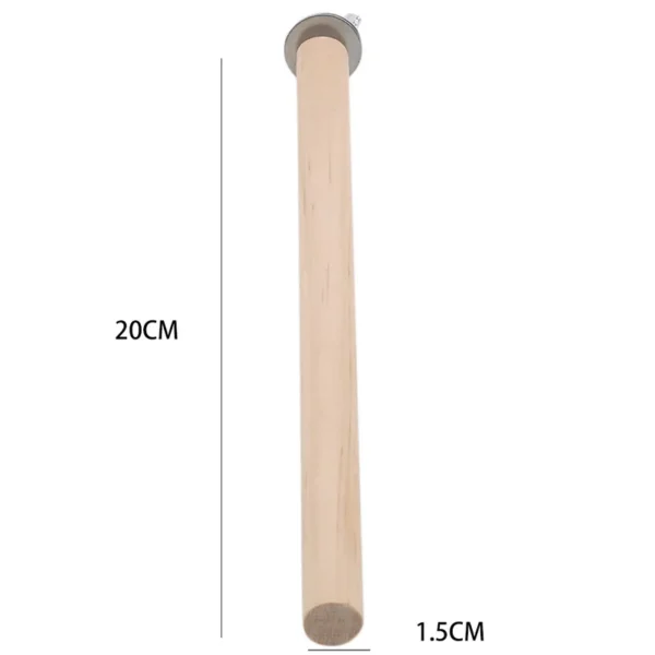 Parrot Pet Raw Standing Stick Wood Hanging Stand Rack Toy Sticksstand Parakeet Branch Perches For Bird Cage Bar Pet Supplies - Image 7