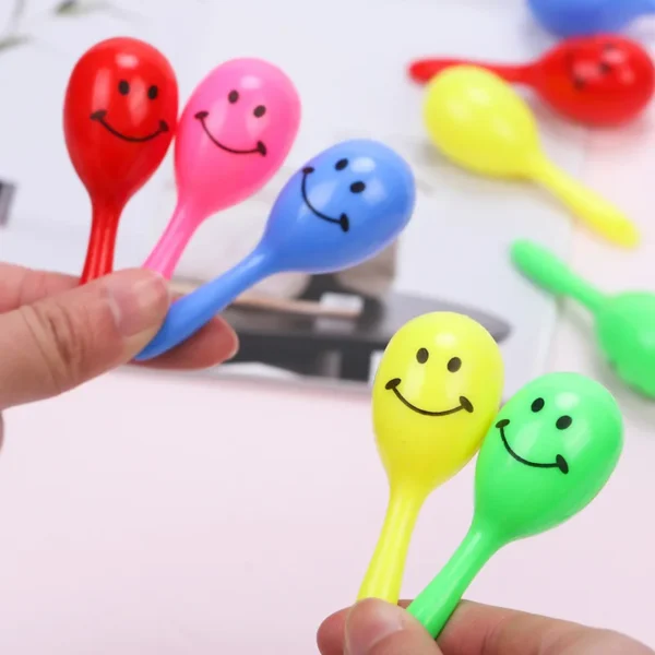 3pcs Bird Toys Parrot Rattle Bell Sand Hammer Maracas Bird Bite Wisdom Interactive Training Toy Pet Bird Toys Color Random - Image 4