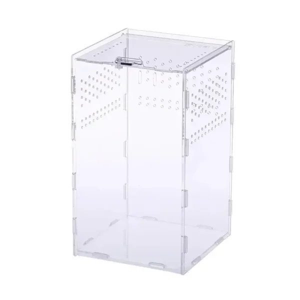Reptile Terrarium Habitat Breeding Box Acrylic Transparent Reptiles Cage Nano Arboreal Tarantula Enclosure Dearded Dragon 파충류 - Image 6