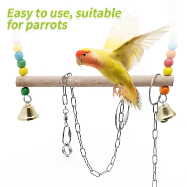 Parrot Leg Ring Stainless Steel Bird Ankle Foot Chain Ring Anti Bite Wire Rope Outdoor Flying Training Accessories Pigeon Supply - Image 6