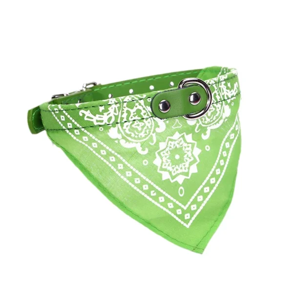 PU Cat Dog Collar with Scarf for Small Medium Dogs Chihuahua Corgi Puppy Adjustable Collars Pet Supplies accesorios para perros - Image 9