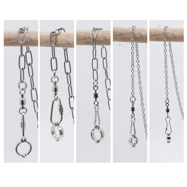 Parrot Leg Ring Stainless Steel Bird Ankle Foot Chain Ring Anti Bite Wire Rope Outdoor Flying Training Accessories Pigeon Supply - Image 3