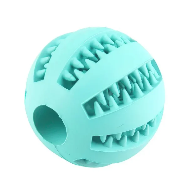 Dog Toy Ball, Nontoxic Bite Resistant Toy Ball for Pet Dogs Puppy Cat, Dog Pet Food Treat Feeder Chew Tooth Cleaning Ball - Image 10