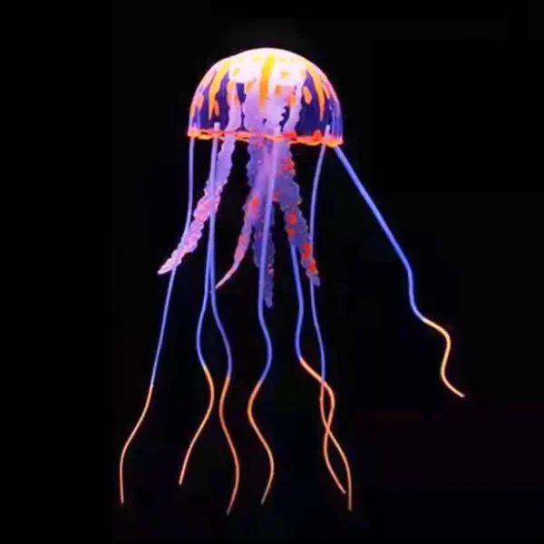 Artificial Vivid Jellyfish Silicone Fish Tank Decor Aquarium Decoration Ornament Silicone Material Odorless Aquatic Landscape - Image 12
