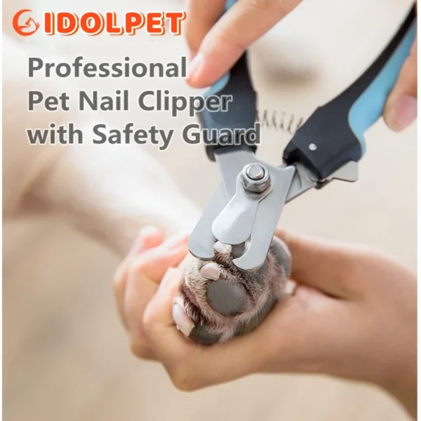 Professional Pet Nail Clipper with Safety Guard  Stainless Steel Scissors Cat Dog for Claw Care Grooming Supplies Size Fits - Image 6
