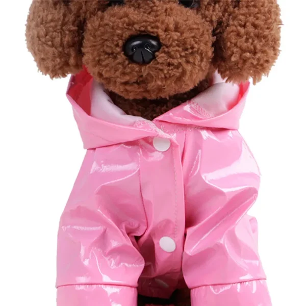 Summer Outdoor Puppy Pet Rain Coat S-XL Hoody Waterproof Jackets PU Raincoat for Dogs Cats Apparel Clothes Wholesale - Image 6
