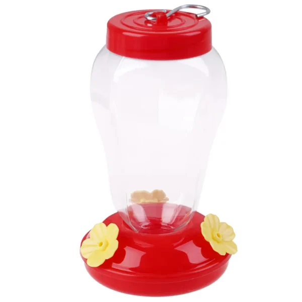 1pcs New Plastics Bird Water Feeder Bottle Hanging Hummingbird Feeder Garden Outdoor Plastic Flower Iron Hook Pet Bird Supplies - Image 6
