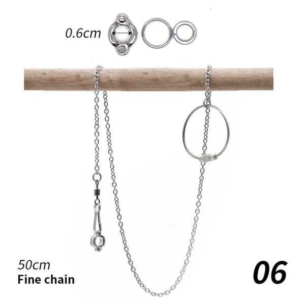 Parrot Leg Ring Stainless Steel Bird Ankle Foot Chain Ring Anti Bite Wire Rope Outdoor Flying Training Accessories Pigeon Supply - Image 13