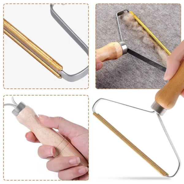Portable Lint Remover Pet Hair Remover Brush Manual Lint Roller Sofa Clothes Cleaning Lint Brush Fuzz Fabric Shaver Brush Tool - Image 12