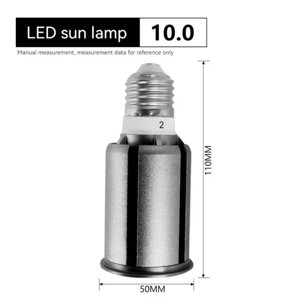 UVA+UVB Reptile Lamp Full Spectrum Tortoise Lizard Basking UV Light Bulbs 5.0/10.0 Amphibians Sun Lamp Sunbathe Heat Lamp - Image 8
