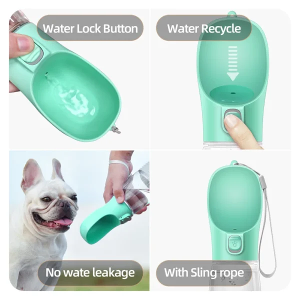 Portable Dog Water Bottle For Small Large Dogs Cat Outdoor Leakproof Walking Drinking Bowls Chihuahua French Bulldog Supplies - Image 5