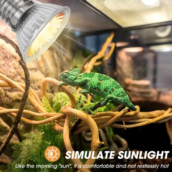 4/2/1Pcs Tortoise Lizard Basking Lamp 25W 50W 75W Pet Heating E27 Bulb Chameleon Snake Turtle Reptile Heating Light UVA Sunlight - Image 3