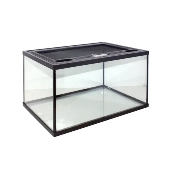 Reptile Pet Glass Feeding Box Turtle Terrarium Rainforest Ecological Tank Snail CrabSnake Spider Lizard Horned Frog - Image 2