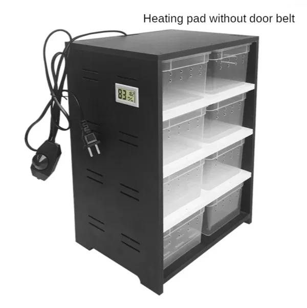 Pet Reptiles Acrylic Feeding Box Terrarium 4 Layers Breeding Tank Insect Lizards House Drawer with Hygrometer Heating Pad Cage - Image 7