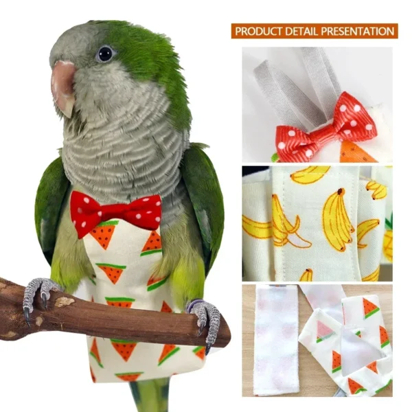 Parrot Pigeon Diaper Flight Suit Bird Nappy Parrot Clothes for Green Cheek Parakeet Cockatiel Conure Small Medium Birds - Image 4