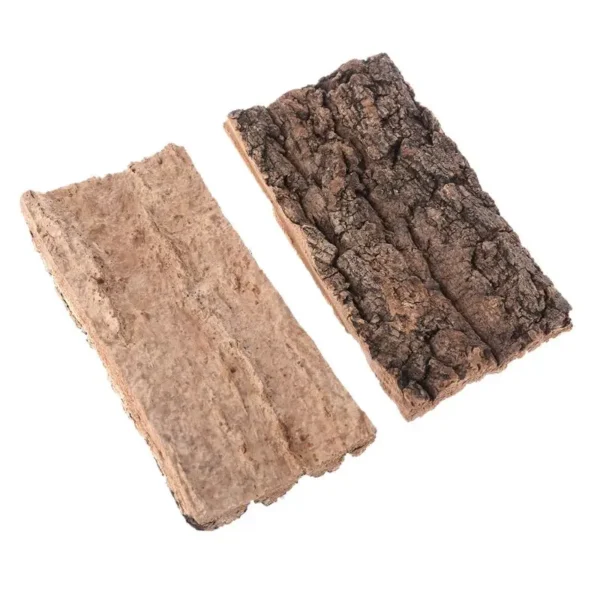 Natural Cork Bark Flat Reptile Terrarium Water Tank Habitat Background Decoration for Pet Lizard Spider Hide Climbing Tree Bark - Image 5