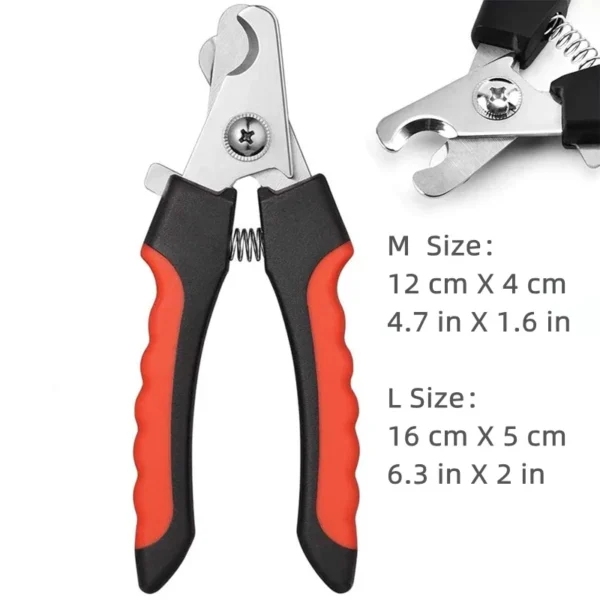 Professional Pet Nail Clipper with Safety Guard  Stainless Steel Scissors Cat Dog for Claw Care Grooming Supplies Size Fits - Image 7
