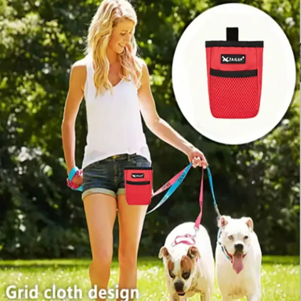 Pet Dog Puppy Training Treat Snack Bait Pet Feed Pocket Pouch Obedience Agility Pouch Food Bag Pocket Snack Reward Waist Bag - Image 2