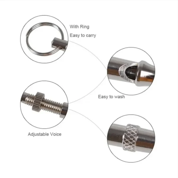 Dog Training Whistle Stop Barking Device Ultrasonic Training Flute Silent Whistle Control Tool Puppy Train Keychain Pet Supplies - Image 6