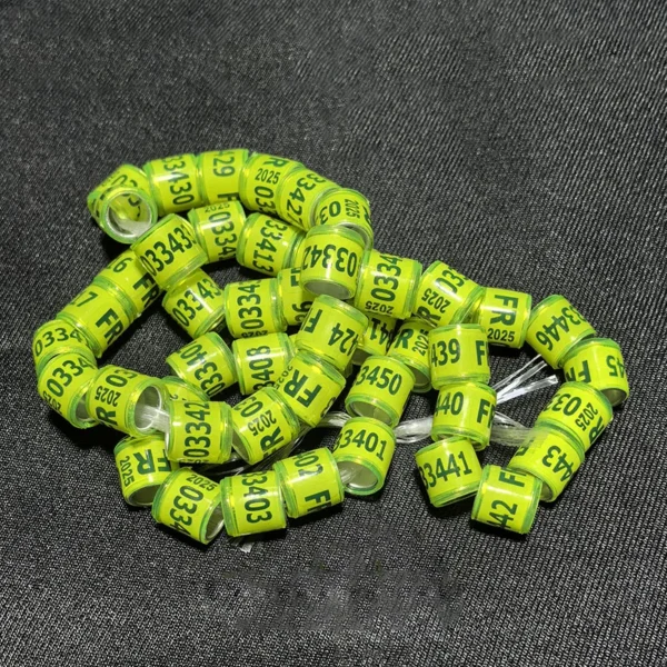 50 Pcs 2025 Multicolor Pigeon Foot Ring With Word Earrings Quality Durable Bird Ring Racing Pigeon Foot Ring Bird Tools - Image 9