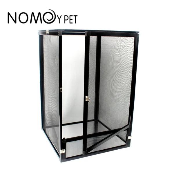 Detachable Reptile Terrarium Habitat Tank Aluminium Air Screen Cage Reptiles Cage with Cover Rainforest Habitat Lizard Chameleon - Image 2