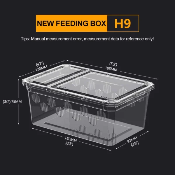 Reptile Breeding Cage Plastic Transparent Breeding Box Vivariums with Balcony Lizard Supplies Bivarium for Insect Spider Turtle - Image 10
