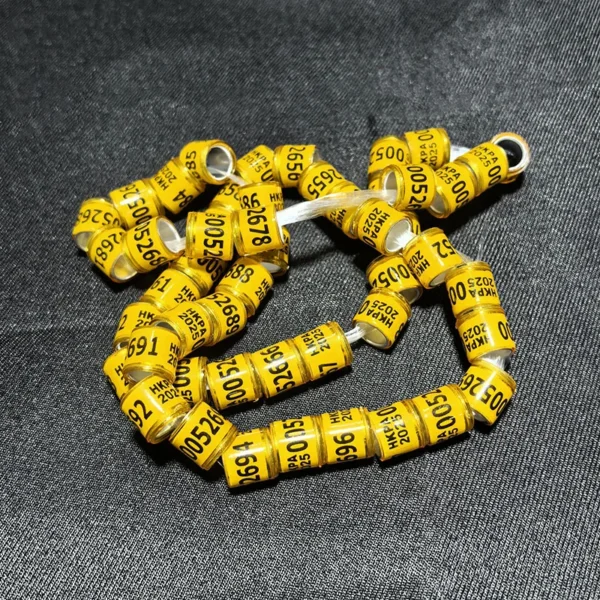 50 Pcs 2025 Multicolor Pigeon Foot Ring With Word Earrings Quality Durable Bird Ring Racing Pigeon Foot Ring Bird Tools - Image 7