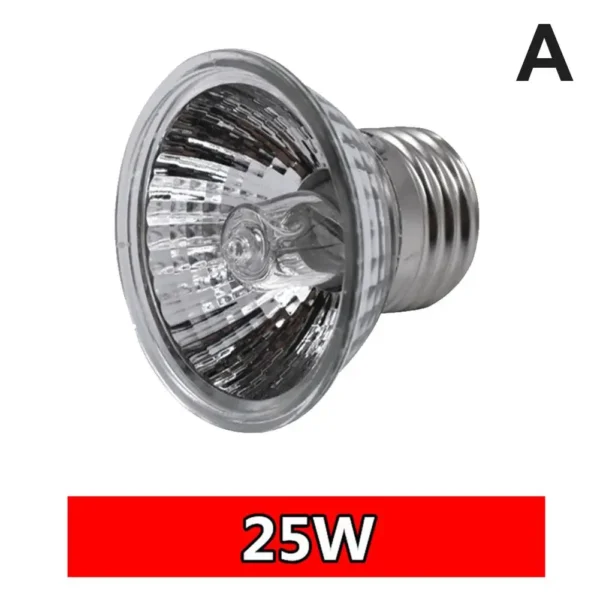 25/50/75W UVA+UVB Reptile Lamp Bulb Turtle Basking UV Light Bulbs Heating Light Full Spectrum Sunlamp for Amphibians Pets Snake - Image 7