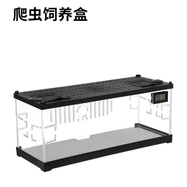 Acrylic Reptile Breeding Box with LED Lizards Snakes Winter Incubator with Heating Pads Reptiles Feeding Box Anti-escape Cages - Image 6