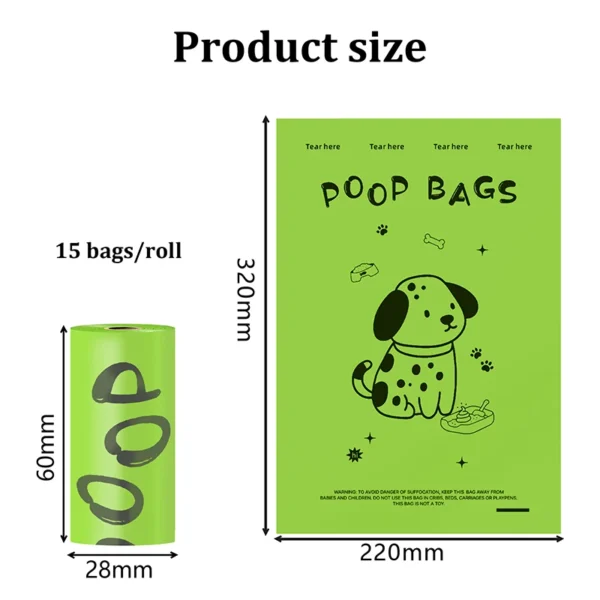 EPI Biodegradable Dog Poop Bags Lavender Scented Pet Poop Bags With Holder Extra Thick Leakproof Dog Poop Bags With Dispenser - Image 3
