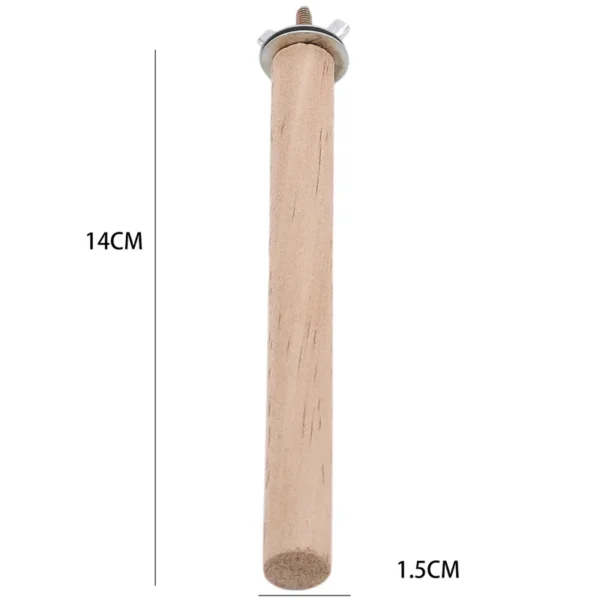 Parrot Pet Raw Standing Stick Wood Hanging Stand Rack Toy Sticksstand Parakeet Branch Perches For Bird Cage Bar Pet Supplies - Image 10