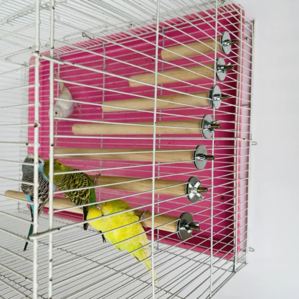 Parrot Pet Raw Standing Stick Wood Hanging Stand Rack Toy Sticksstand Parakeet Branch Perches For Bird Cage Bar Pet Supplies - Image 3