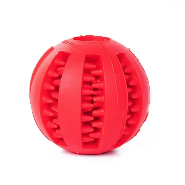 Dog Toy Ball, Nontoxic Bite Resistant Toy Ball for Pet Dogs Puppy Cat, Dog Pet Food Treat Feeder Chew Tooth Cleaning Ball - Image 9