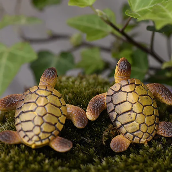 1pcs Aquarium Fish Tank Decor Mini Sea Turtle Model Resin Ornaments Home Landscape Accessories Fine Workmanship Layout Prop - Image 5