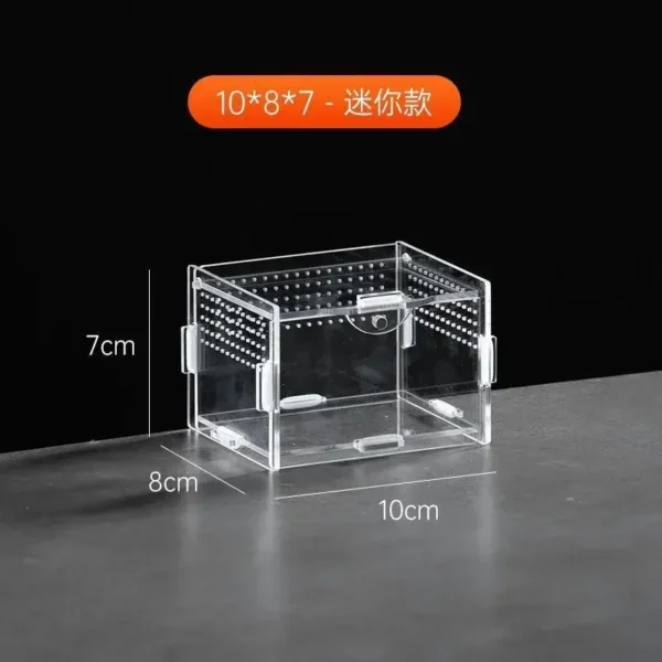 Reptile Terrarium Habitat Breeding Box Acrylic Transparent Reptiles Cage Nano Arboreal Tarantula Enclosure Dearded Dragon 파충류 - Image 8