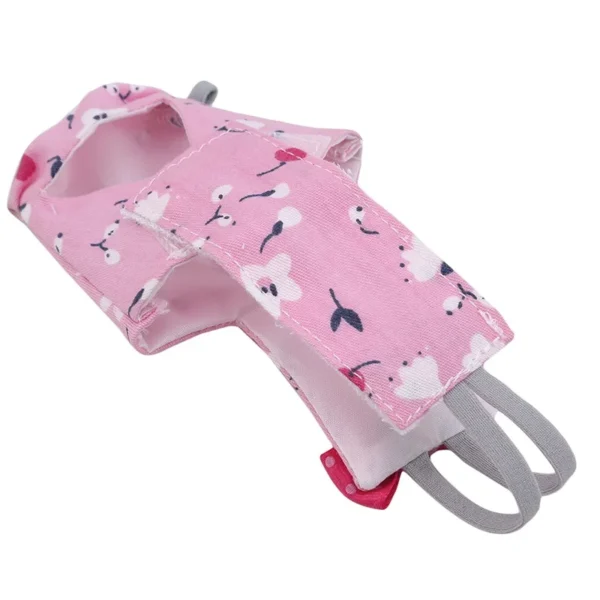 Parrot Diaper with Bowtie Cute Colorful Fruit Floral Cockatiel Pigeons Small Medium Large Pet Birds Flight Suit Clothes Washable - Image 4