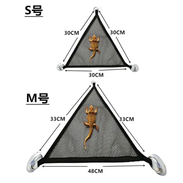1pc Bearded Dragon Hammock Lizard Lounger Ladder Hanging Bed Accessories Reptile Habitat Terrarium Decoration - Image 5