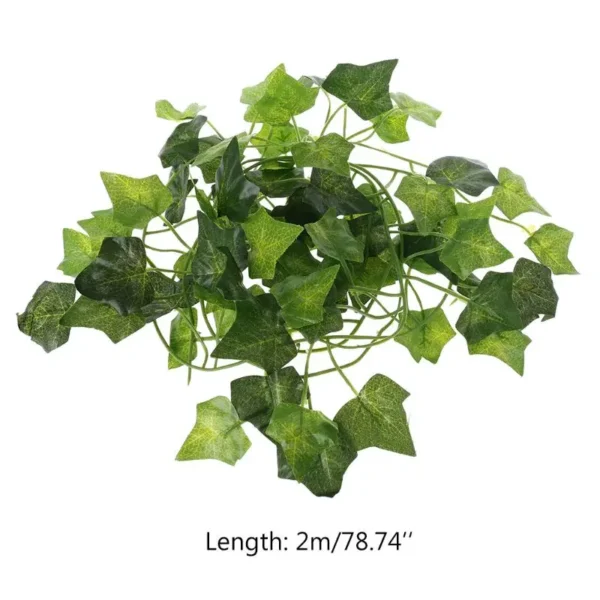 Artificial Vine Reptile Lizards Terrarium Decoration Chameleons Climb Rest Plants Leaves - Image 11
