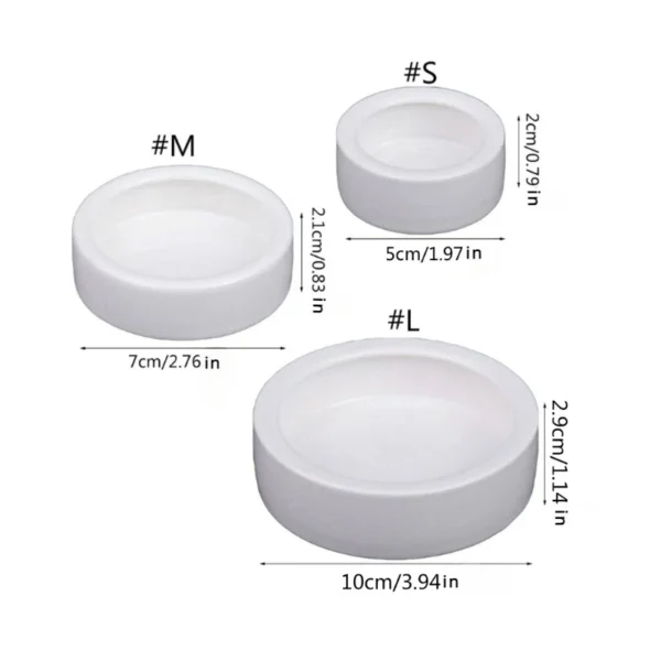 Reptile Food Bowl Anti-Escape Ceramic Feeder Dish Reptile Water Bowl for Hermit Crab Leopard Gecko Chameleon Corn Snake Y5GB - Image 2