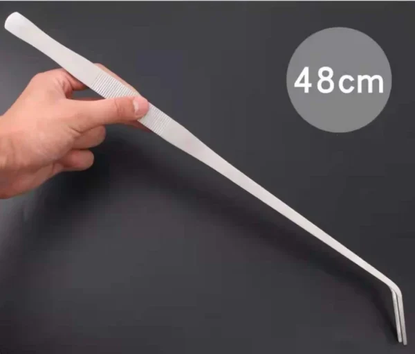 48cm Stainless Steel Tweezers Fish Tank Aquatic Plants Aqaurium Tool Water Plant Curved Pliers Birds Reptile Feeding Tongs - Image 7